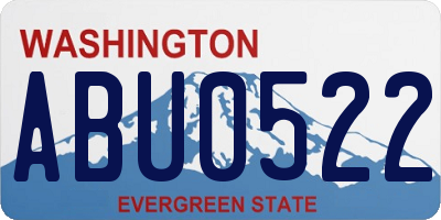 WA license plate ABU0522