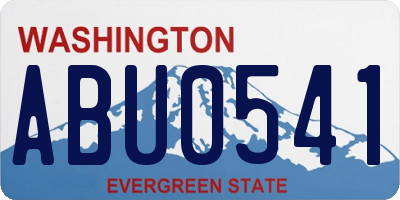 WA license plate ABU0541