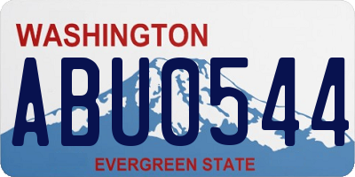 WA license plate ABU0544