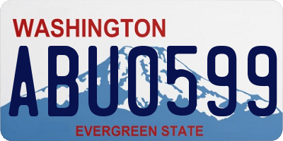WA license plate ABU0599