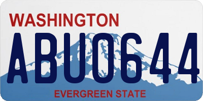 WA license plate ABU0644
