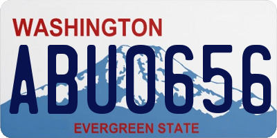 WA license plate ABU0656