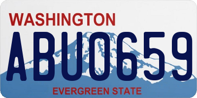 WA license plate ABU0659