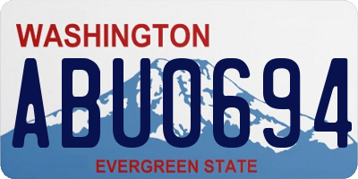 WA license plate ABU0694