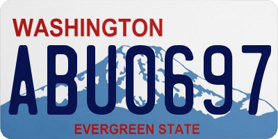 WA license plate ABU0697
