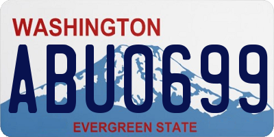 WA license plate ABU0699
