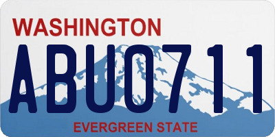 WA license plate ABU0711