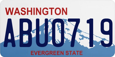WA license plate ABU0719