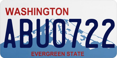 WA license plate ABU0722