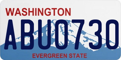 WA license plate ABU0730