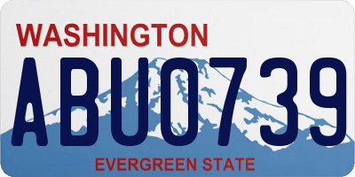 WA license plate ABU0739