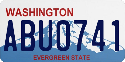WA license plate ABU0741