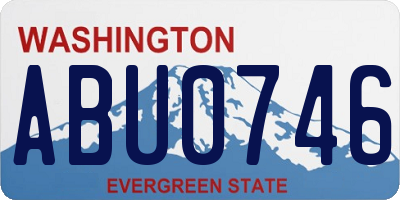 WA license plate ABU0746