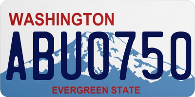 WA license plate ABU0750