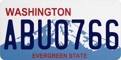 WA license plate ABU0766
