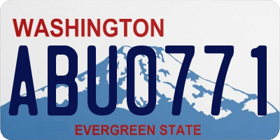 WA license plate ABU0771