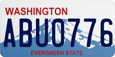 WA license plate ABU0776