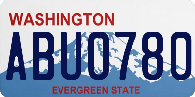 WA license plate ABU0780