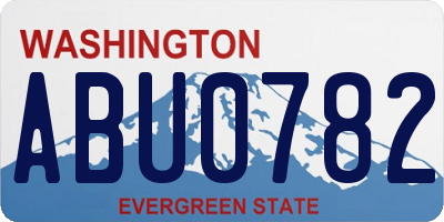 WA license plate ABU0782