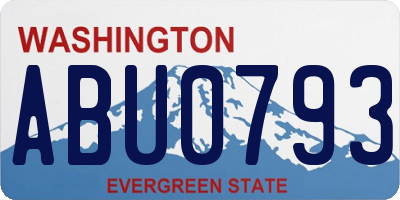 WA license plate ABU0793