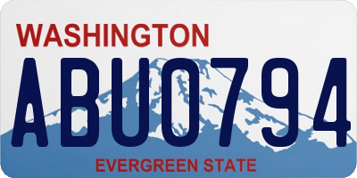 WA license plate ABU0794