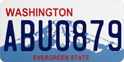 WA license plate ABU0879