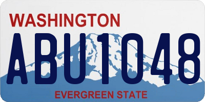 WA license plate ABU1048