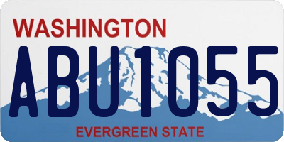 WA license plate ABU1055
