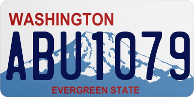 WA license plate ABU1079
