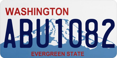 WA license plate ABU1082