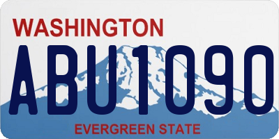 WA license plate ABU1090