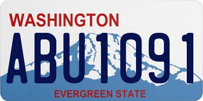 WA license plate ABU1091