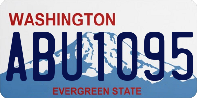 WA license plate ABU1095