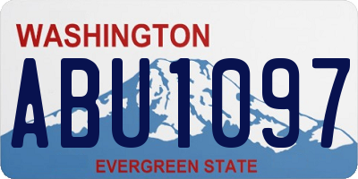 WA license plate ABU1097