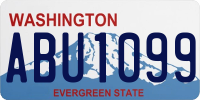 WA license plate ABU1099