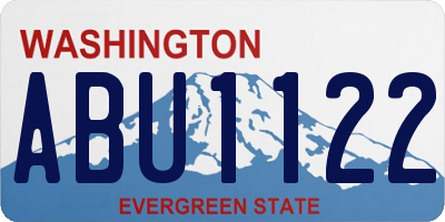 WA license plate ABU1122