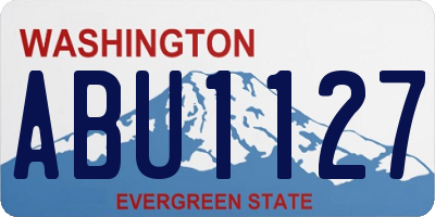 WA license plate ABU1127