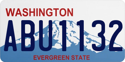 WA license plate ABU1132