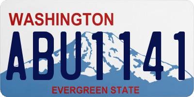 WA license plate ABU1141