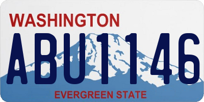 WA license plate ABU1146