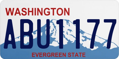 WA license plate ABU1177