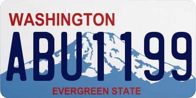WA license plate ABU1199