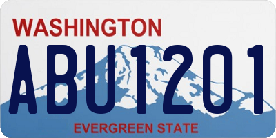 WA license plate ABU1201