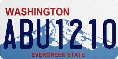WA license plate ABU1210