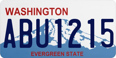 WA license plate ABU1215