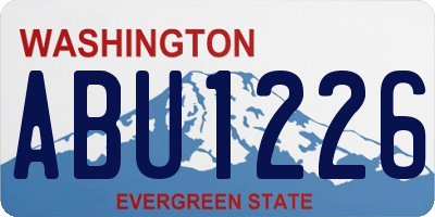 WA license plate ABU1226