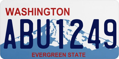 WA license plate ABU1249