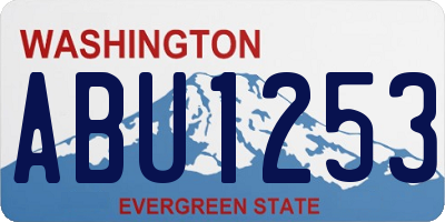 WA license plate ABU1253
