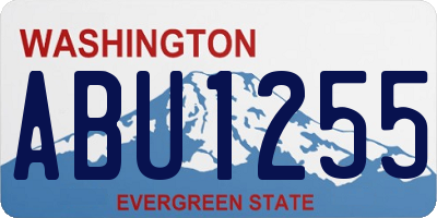 WA license plate ABU1255