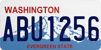 WA license plate ABU1256